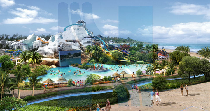 ?；◢u水上樂園海嘯狂歡區(qū)效果圖