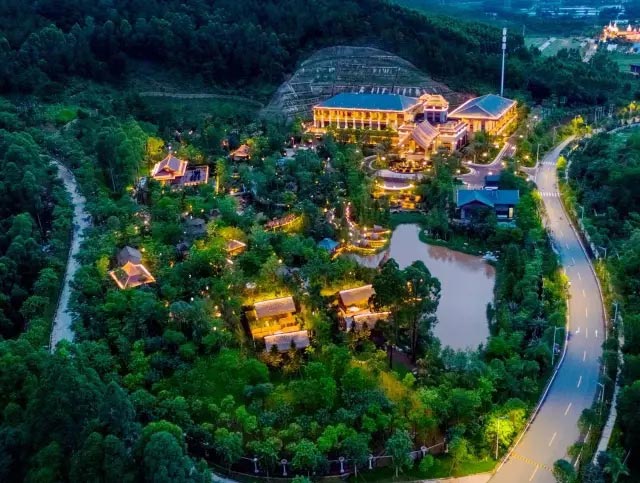 美的鷺湖半山溫泉規(guī)劃實景圖